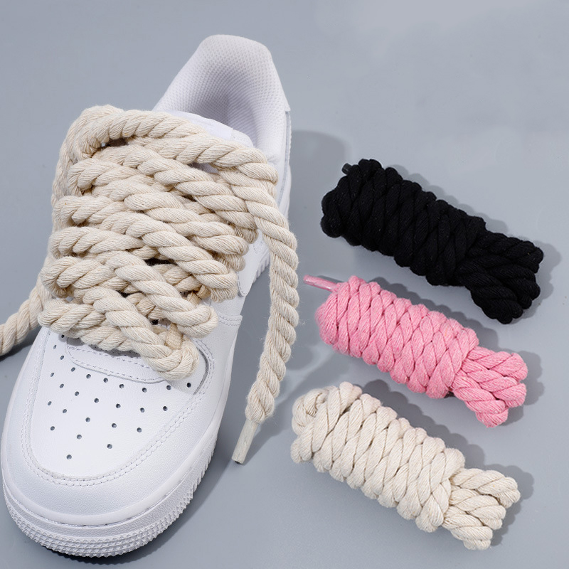 Travis Scott Lace - 8mm dikke ronde veters Precisie geweven