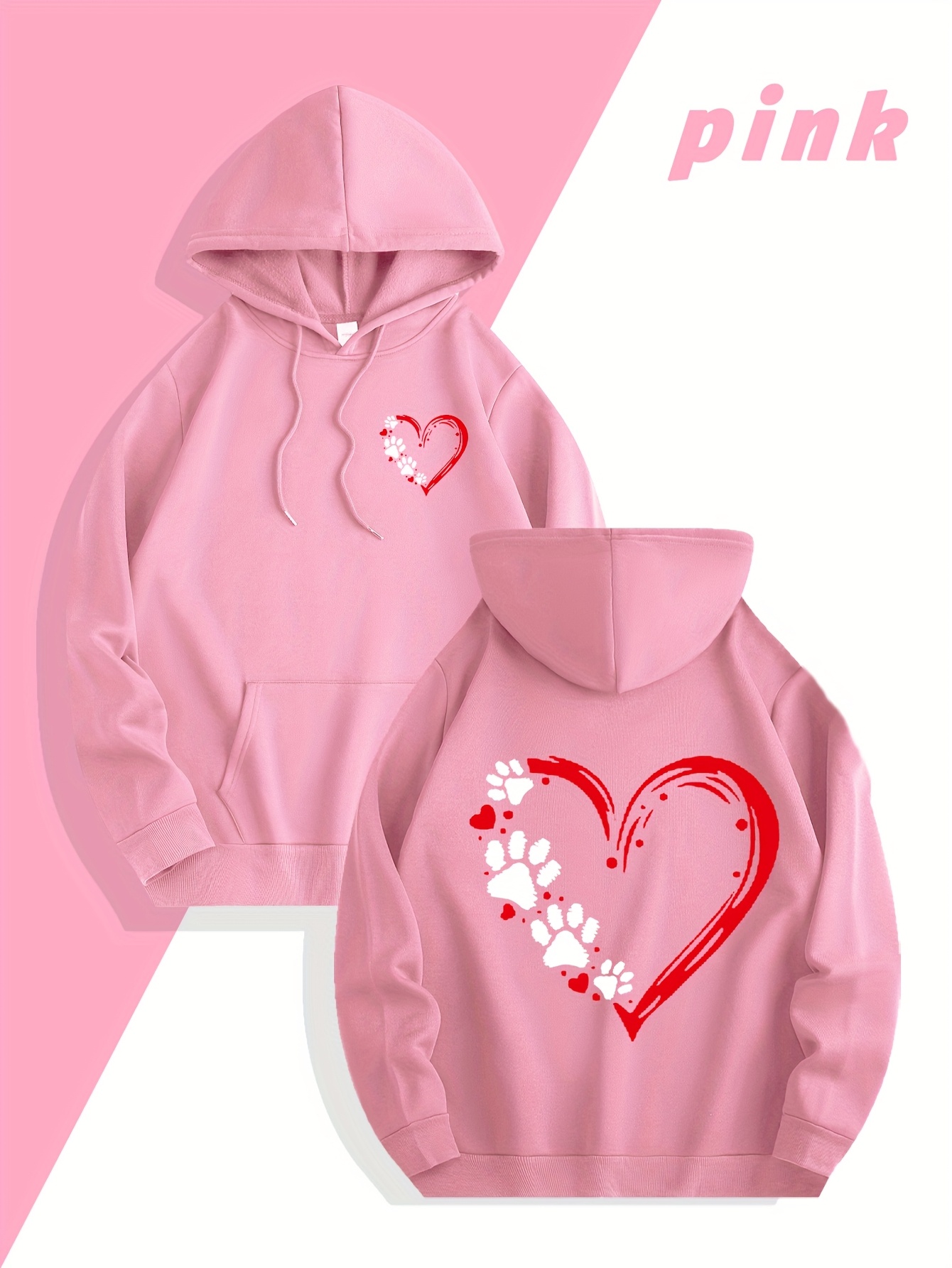 Streetwear Brand Hoodie - Herfst/winter streetwear merk herensweater met hartprint,