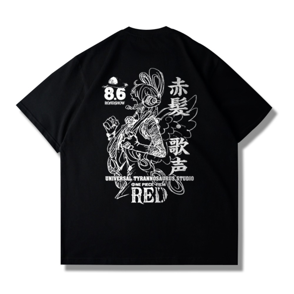 2025One Piece Red Graphic T Sh - Good Streetwear Brand recensie en prijs