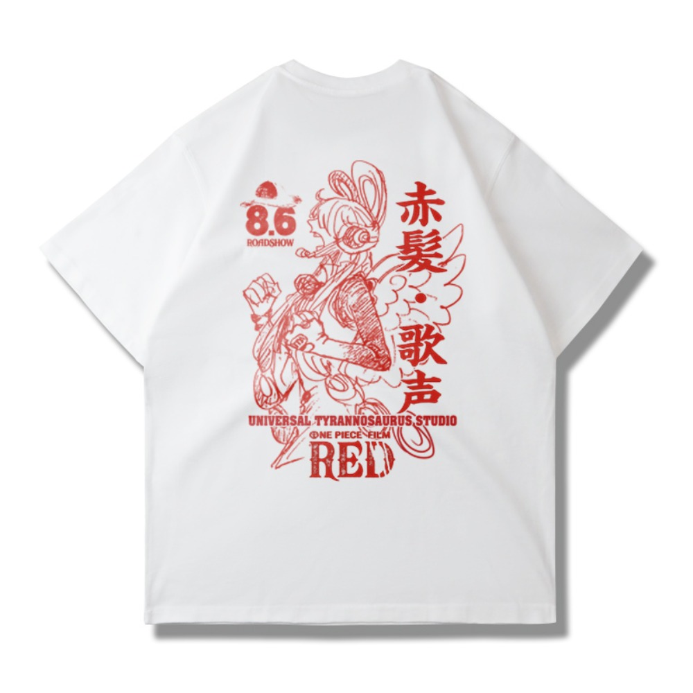 2025One Piece Red Graphic T Sh - Good Streetwear Brand recensie en prijs